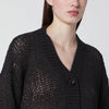 Roberto Collina Brown cotton-blend knit cardigan