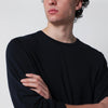 Roberto Collina Navy blue cotton crewneck sweater