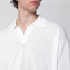 Roberto Collina White cotton knit polo shirt