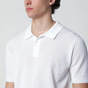 Roberto Collina White openwork cotton polo