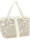 Twin Set Openwork Leather Shopping Bag