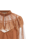 Twin Set Tulle Plumetis Blouse