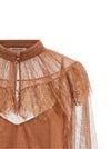 Twin Set Tulle Plumetis Blouse