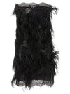 The Attico Lace And Feather Dress