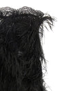 The Attico Lace And Feather Dress