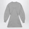 The Attico Melange cotton jersey mini dress in grey