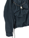 The Attico Blue Utility Bomber Jacket