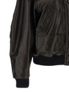 The Attico Shearling Neck Bomber Jacket