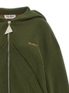 The Attico Green Fleece Hoodie