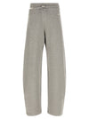 The Attico Asymmetrical Double Waist Trousers