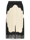 The Attico Lace Insert Skirt