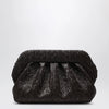 THEMOIRè Bios embossed vegan leather clutch in brown
