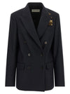 Dries Van Noten Barrysta Double-breasted Blazer With Embroidery
