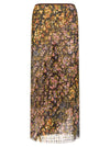 Dries Van Noten Floral Sati Skirt