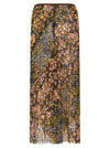 Dries Van Noten Floral Sati Skirt