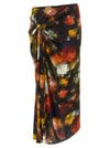Dries Van Noten Suma Bis Draped Skirt