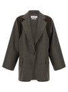 Max Mara Grey Brown Fenice Blazer
