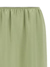 Twin Set Satin Froissé And Lace Skirt