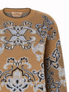 Twin Set Jacquard Wool Blend Sweater