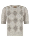 Twin Set Sequin Diamond Sweater