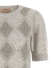 Twin Set Sequin Diamond Sweater