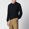 Roberto Collina Navy blue wool crew-neck knit sweater