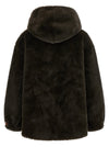 Lou Andrea Eco-fur Hooded Jacket
