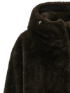 Lou Andrea Eco-fur Hooded Jacket