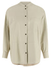 Yves Salomon Leather Shirt