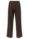 Yves Salomon Leather Insert Pants