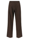 Yves Salomon Leather Insert Pants