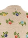 Paco Rabanne Floral Embroidery Cardigan