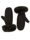Yves Salomon Flannel Down Jacket With Mittens