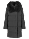 Army Yves Salomon Coat With Mittens