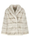 Yves Salomon Quilted Fur Coat