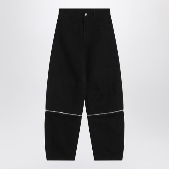 Moncler X Willow Smith Black trousers with zip detail