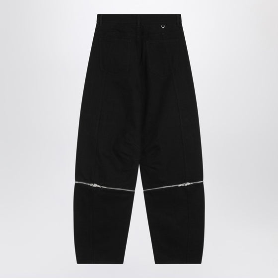 Moncler X Willow Smith Black trousers with zip detail