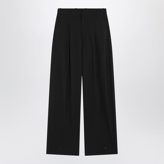 Moncler X Edward Enninful Black wool-blend trousers