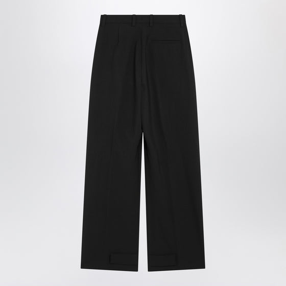Moncler X Edward Enninful Black wool-blend trousers