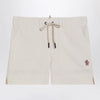 Moncler Grenoble Beige technical froissé shorts