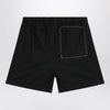 Moncler Black cargo shorts in cotton gabardine