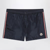 Moncler Navy blue swim shorts with logo patch