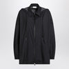 Moncler Black zip parka in nylon