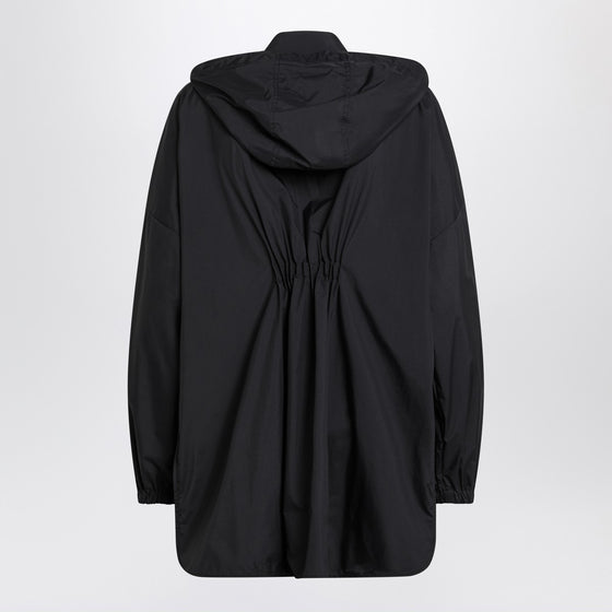 Moncler Black zip parka in nylon