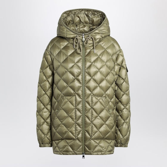 Moncler Green quilted jacket in nylon