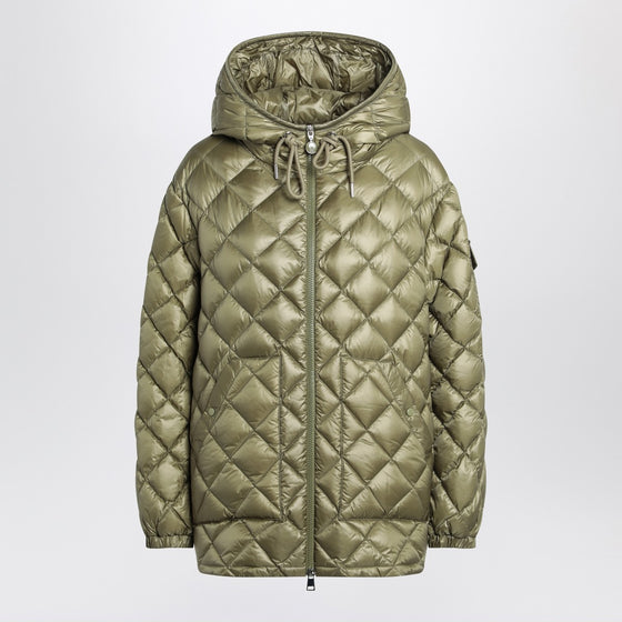 Moncler Green quilted jacket in nylon