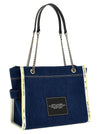 Marc Jacobs The Denim Chain Medium Tote Shoulder Bag