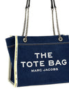 Marc Jacobs The Denim Chain Medium Tote Shoulder Bag