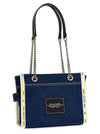 Marc Jacobs The Denim Chain Small Tote Shoulder Bag