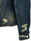 Marc Jacobs The Rip And Repair Fluted Denim Jacket Jacket